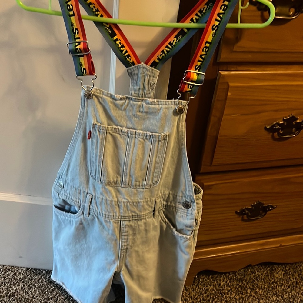 Levi Strauss overall shorts